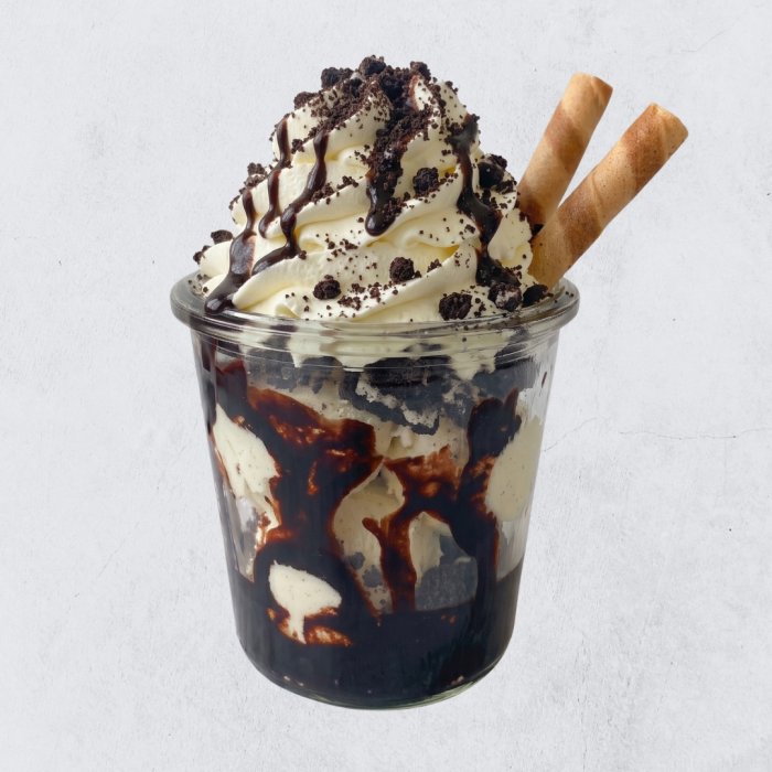 Oreo-csokoládé kehely